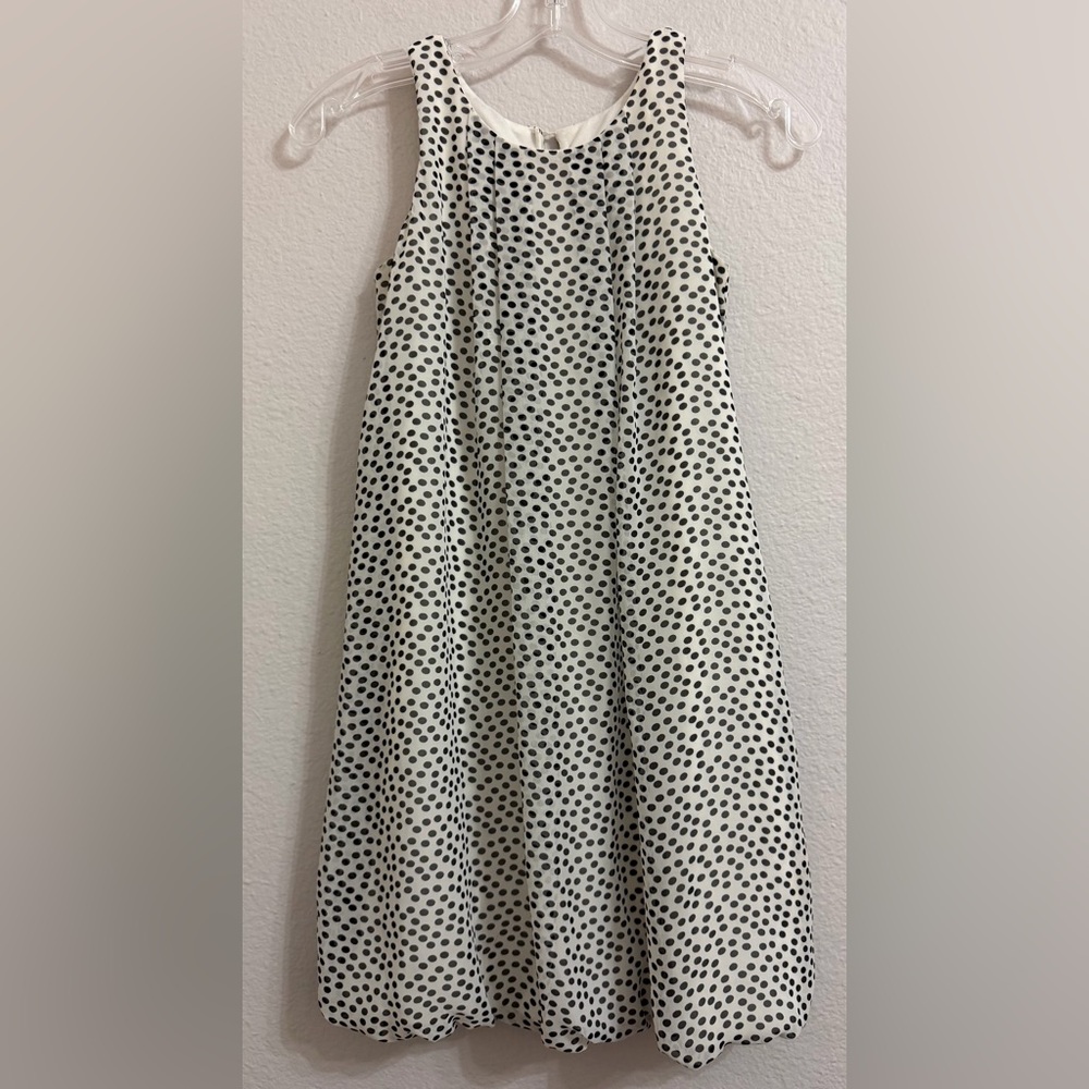 Un Deux Trois Girls Polka Dot Sleeveless Dress